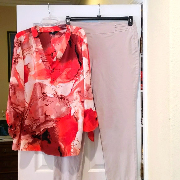 Bundle: coral & beige outfit - Picture 1 of 9